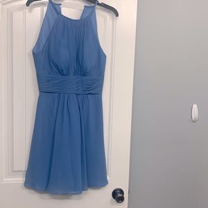 Numbersea Short Halter Top Chiffon Bridesmaid Dresses A Line Formal